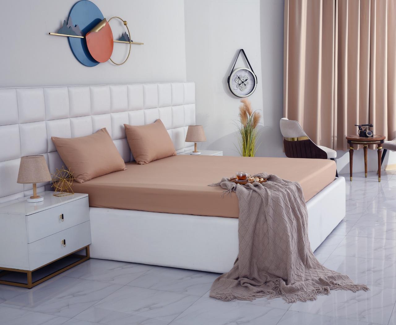 100% Water Replant Fitted Sheet-Beige