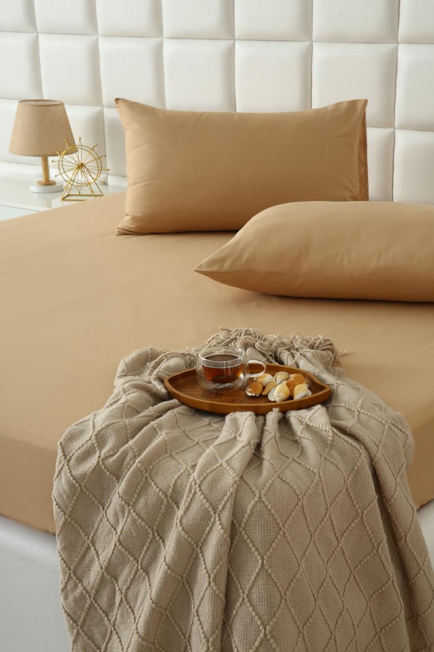 100% Water Replant Fitted Sheet-Beige