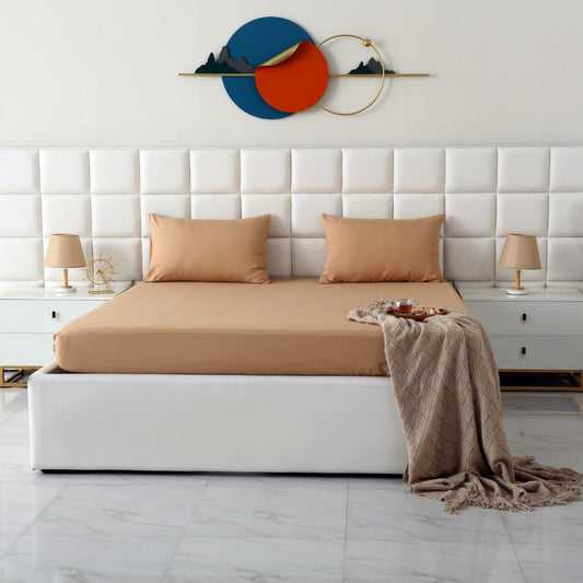 100% Water Replant Fitted Sheet-Beige