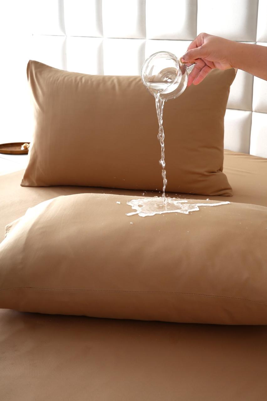 100% Water Replant Fitted Sheet-Beige
