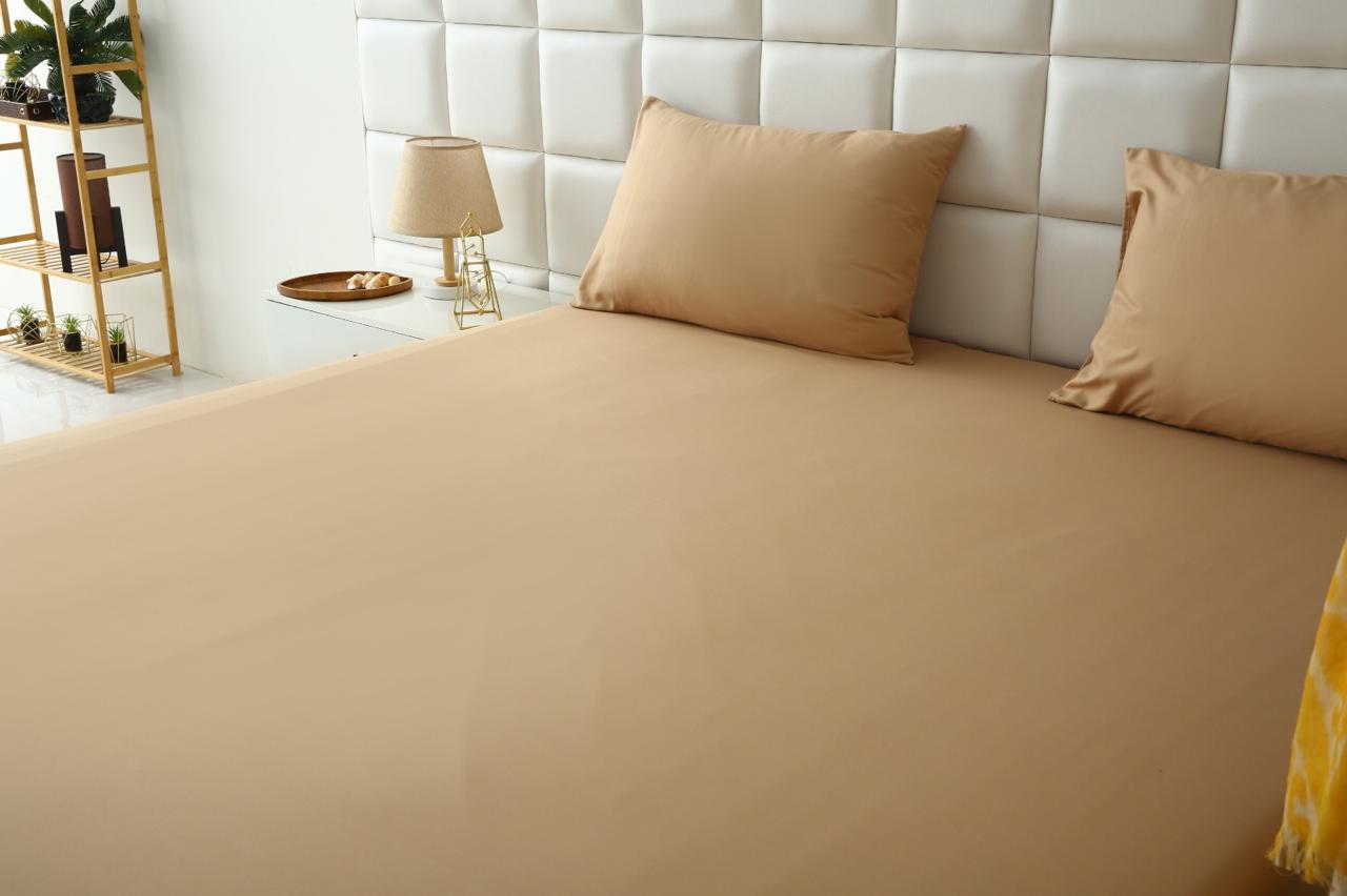 100% Water Replant Fitted Sheet-Beige