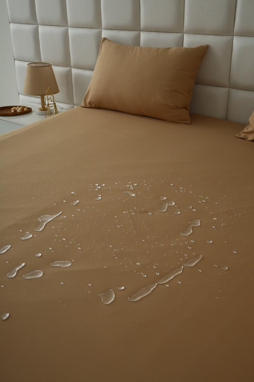 100% Water Replant Fitted Sheet-Beige