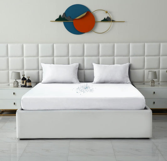 100% Water Replant Fitted Sheet-White