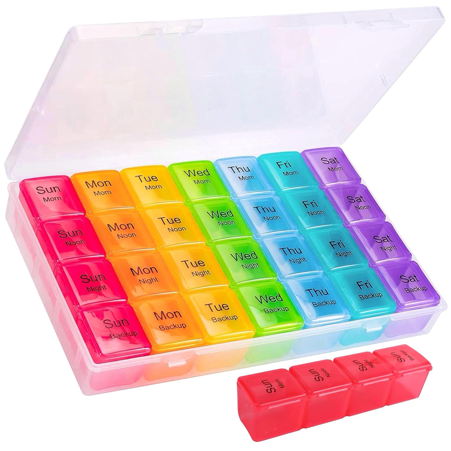 28 Grids Pill Container Pill Box Holder-SA2408-198 Apricot