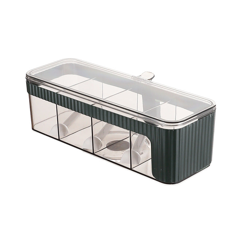 4 Compartments Spice Storage Container Set-SA2408-313 Spice and sugar Jar Apricot