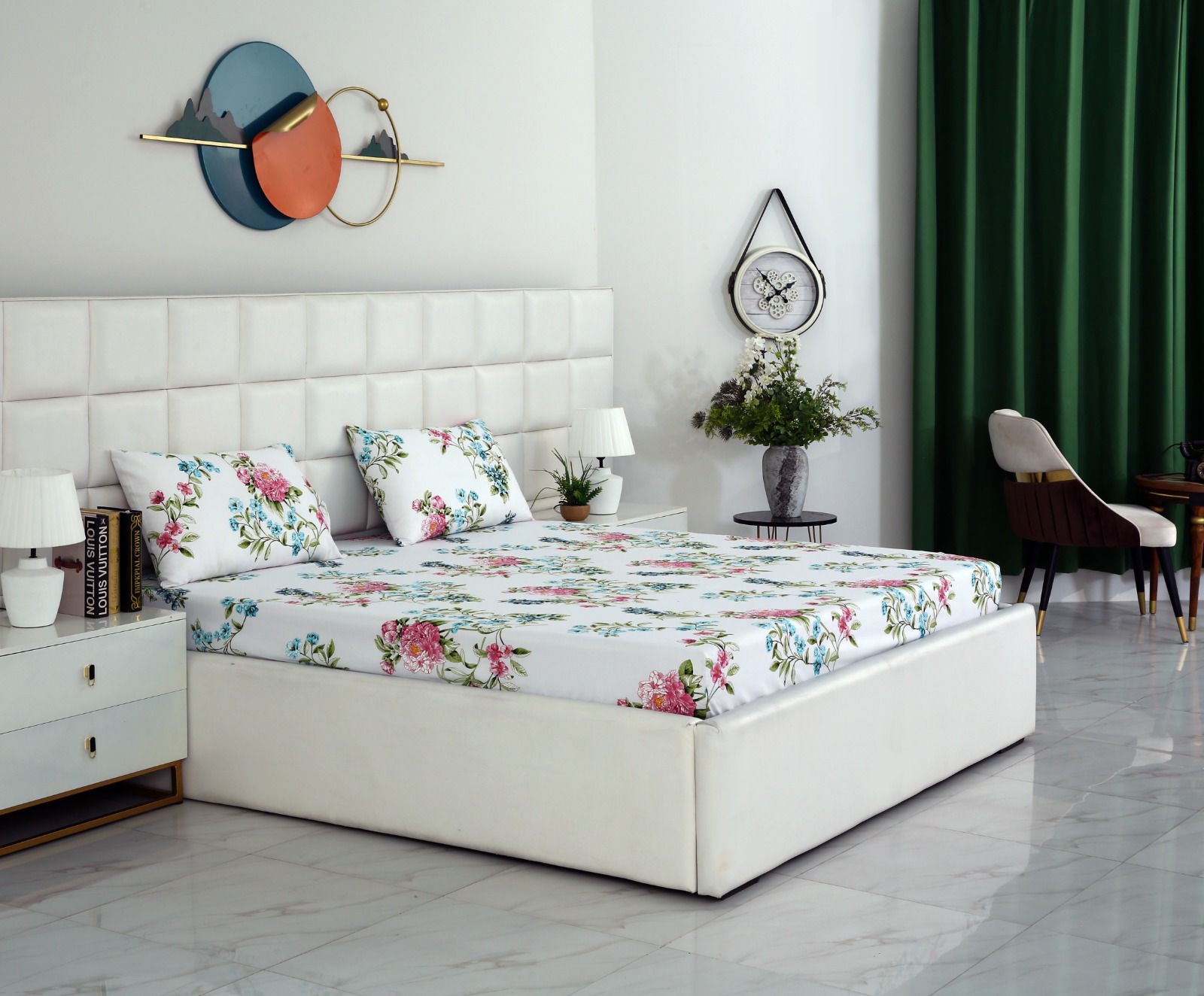 Fitted Bed Sheet-Blue Lotus Fitted Sheets Apricot
