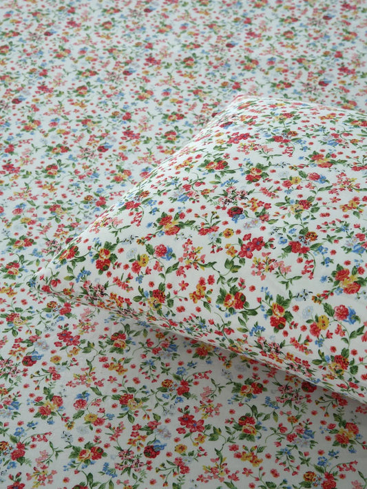 2Pcs Single Bed Sheet- SB328 single bed sheet Apricot