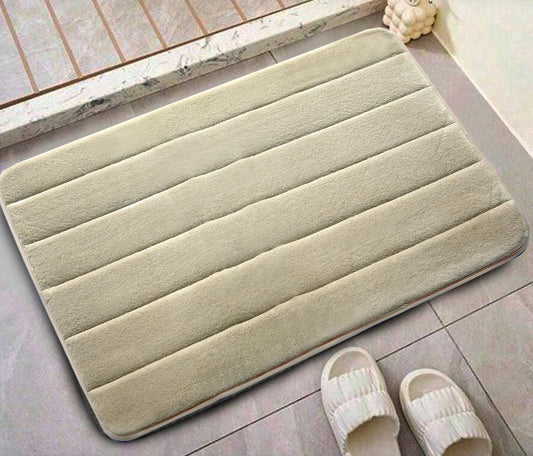 Anti-Slip Door Mat(SA2408-327)Beige Stripes Door Mats Apricot