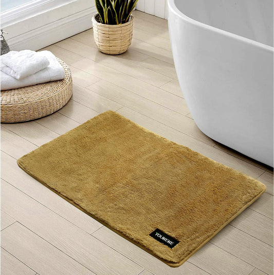 Anti-Slip Door Mat(SA2408-327)Furry Beige Door Mats Apricot