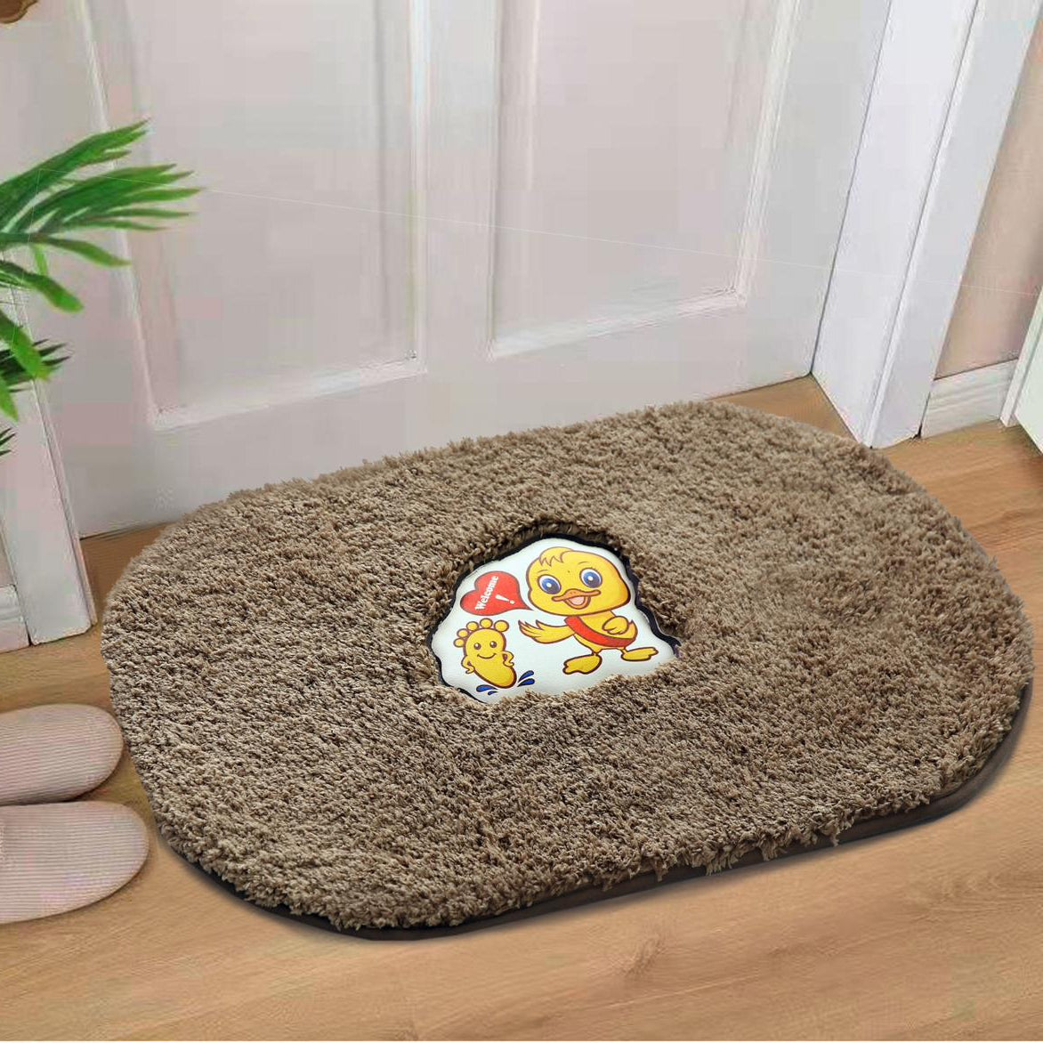 Anti-Slip Door Mat(SA2408-326)-Caroonic Door Mats Apricot