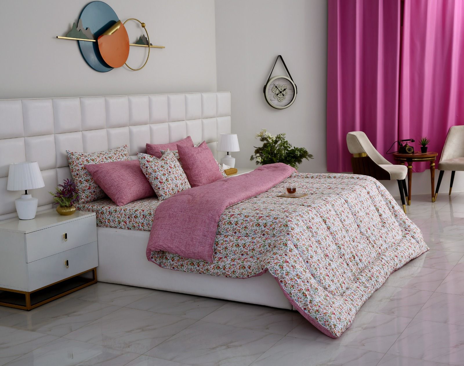 8 PCs Winter Comforter Set-Azalea Comforters Apricot
