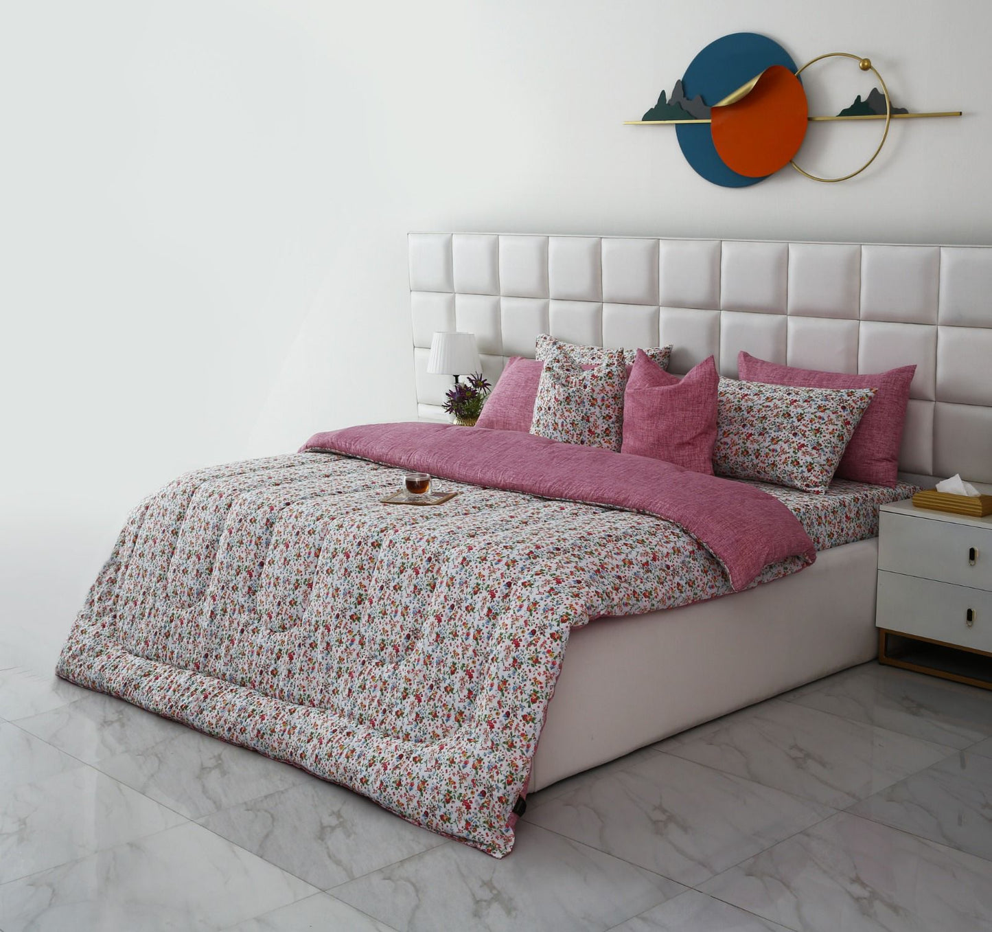 8 PCs Winter Comforter Set-Azalea Comforters Apricot