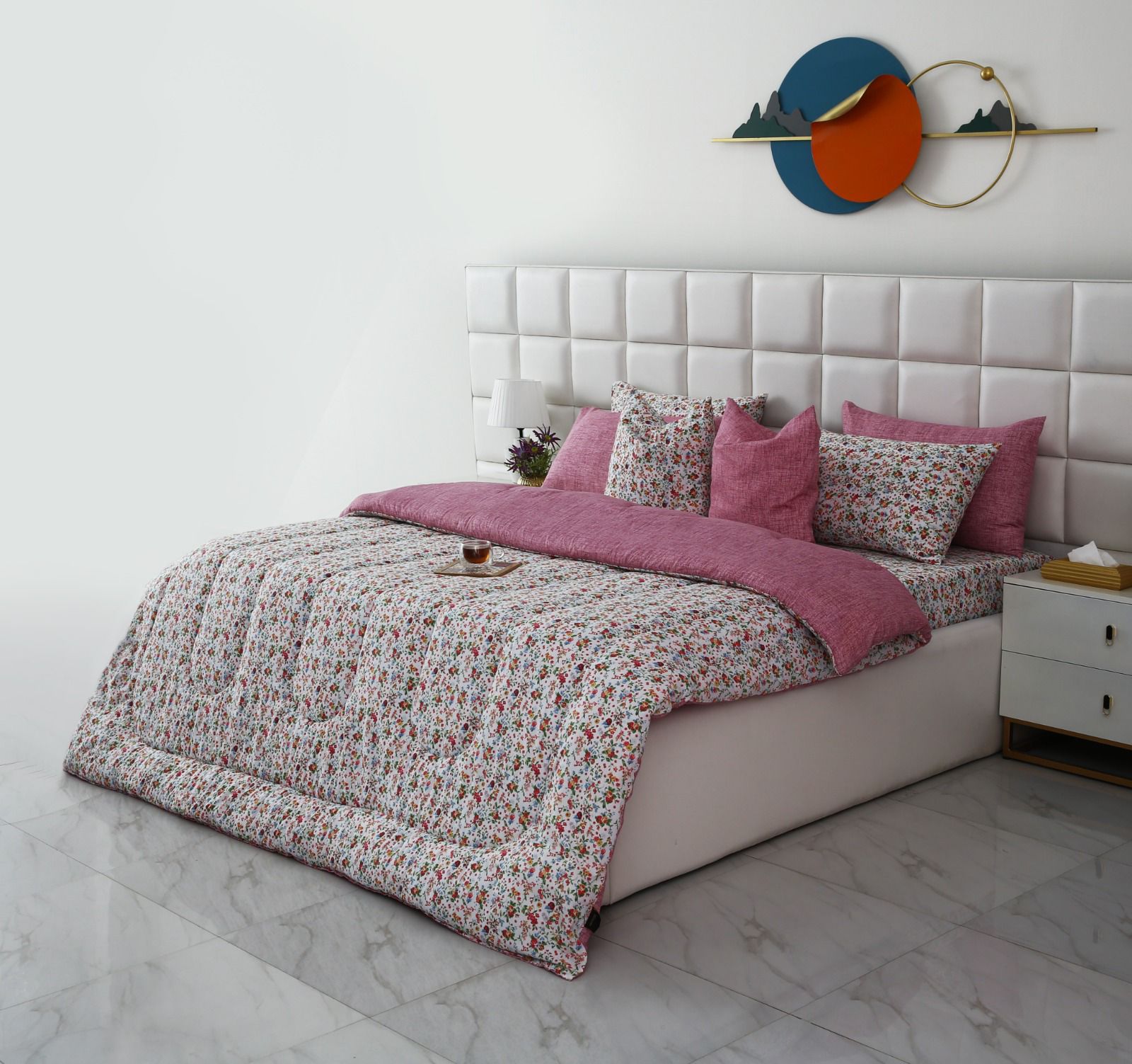 8 PCs Winter Comforter Set-Azalea Comforters Apricot