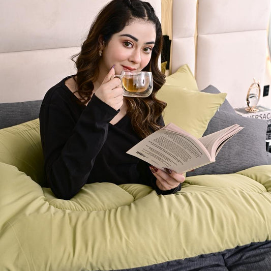 Duvet Cover-Moss Whisper Bed Sheets Apricot