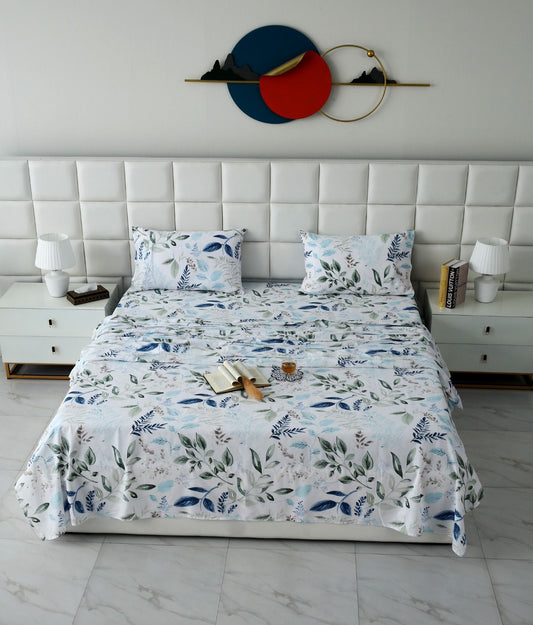 3 PCs Double Bed Sheet-DB208 Bed Sheets Apricot