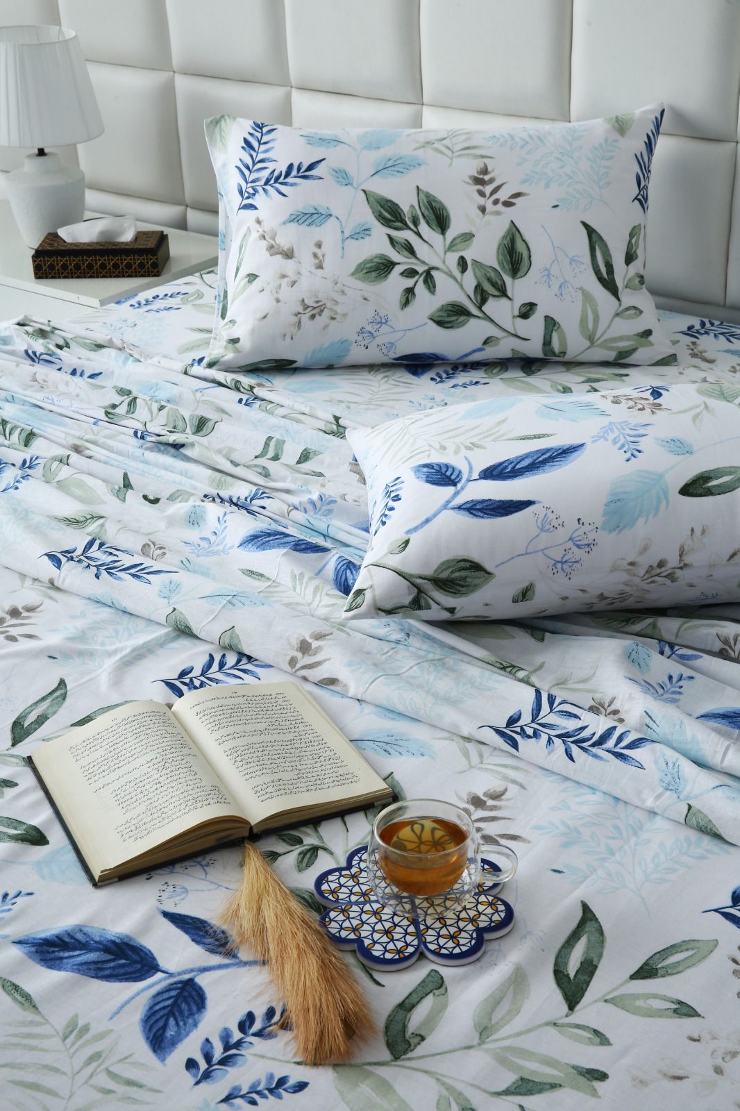 3 PCs Double Bed Sheet-DB208 Bed Sheets Apricot