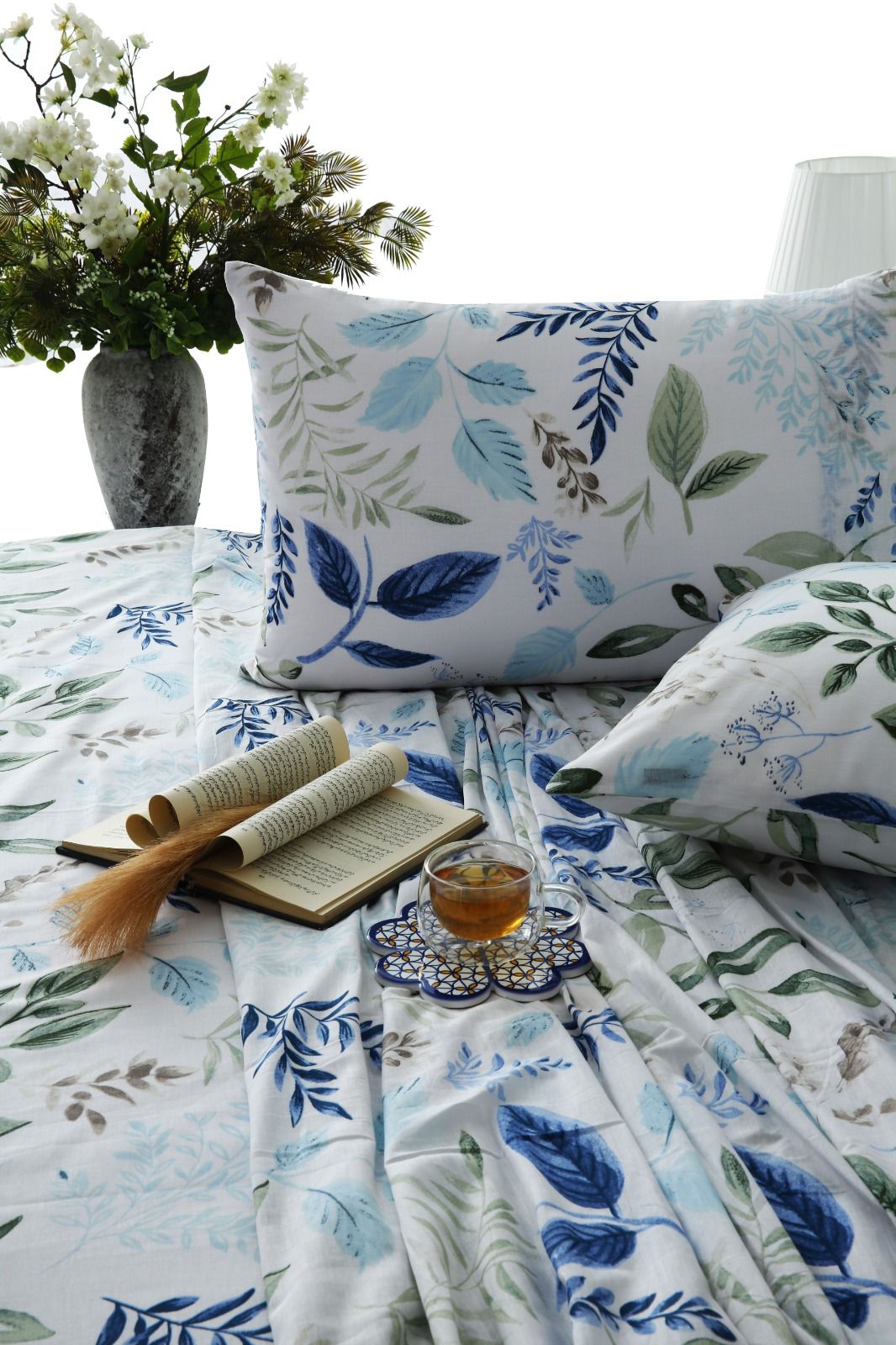 3 PCs Double Bed Sheet-DB208 Bed Sheets Apricot
