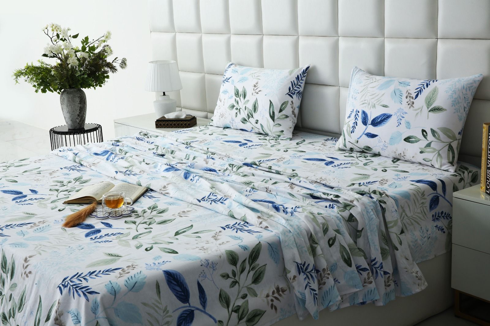 3 PCs Double Bed Sheet-DB208 Bed Sheets Apricot