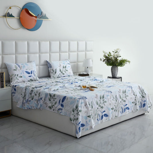 3 PCs Double Bed Sheet-DB208 Bed Sheets Apricot