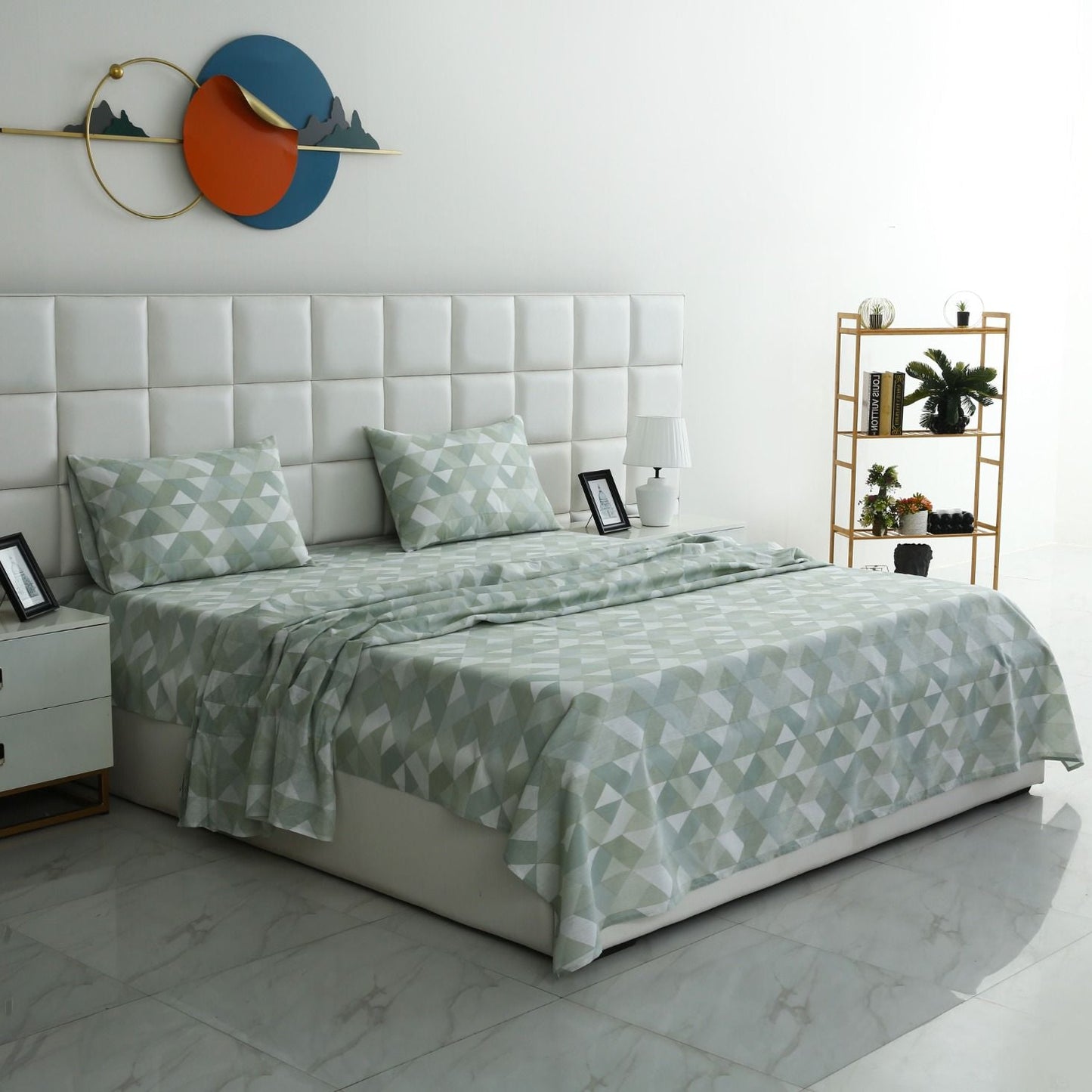 3 PCs Double Bed Sheet-DB206