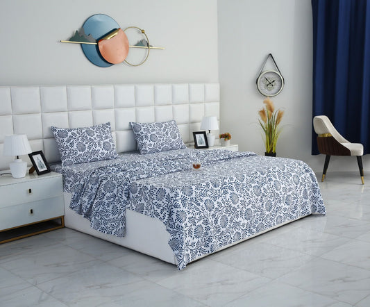 3 PCs Double Bed Sheet-DB209 Bed Sheets Apricot