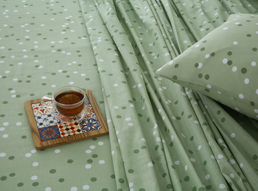3 PCs Double Bed Sheet-DB202 Bed Sheets Apricot