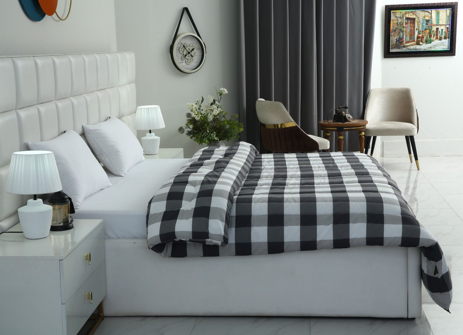1 PC Double Winter Comforter-DC001 Comforters Apricot
