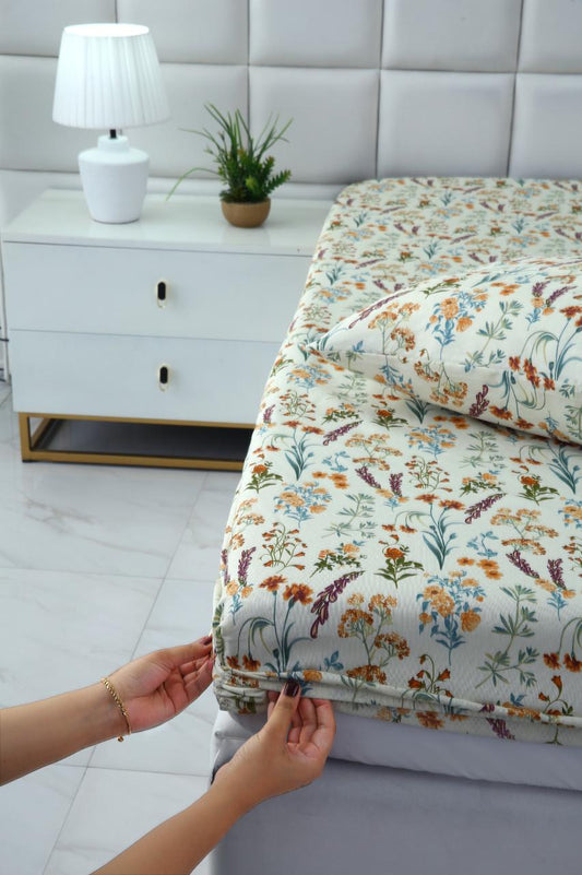 Fitted Bed Sheet-Botanical Charm