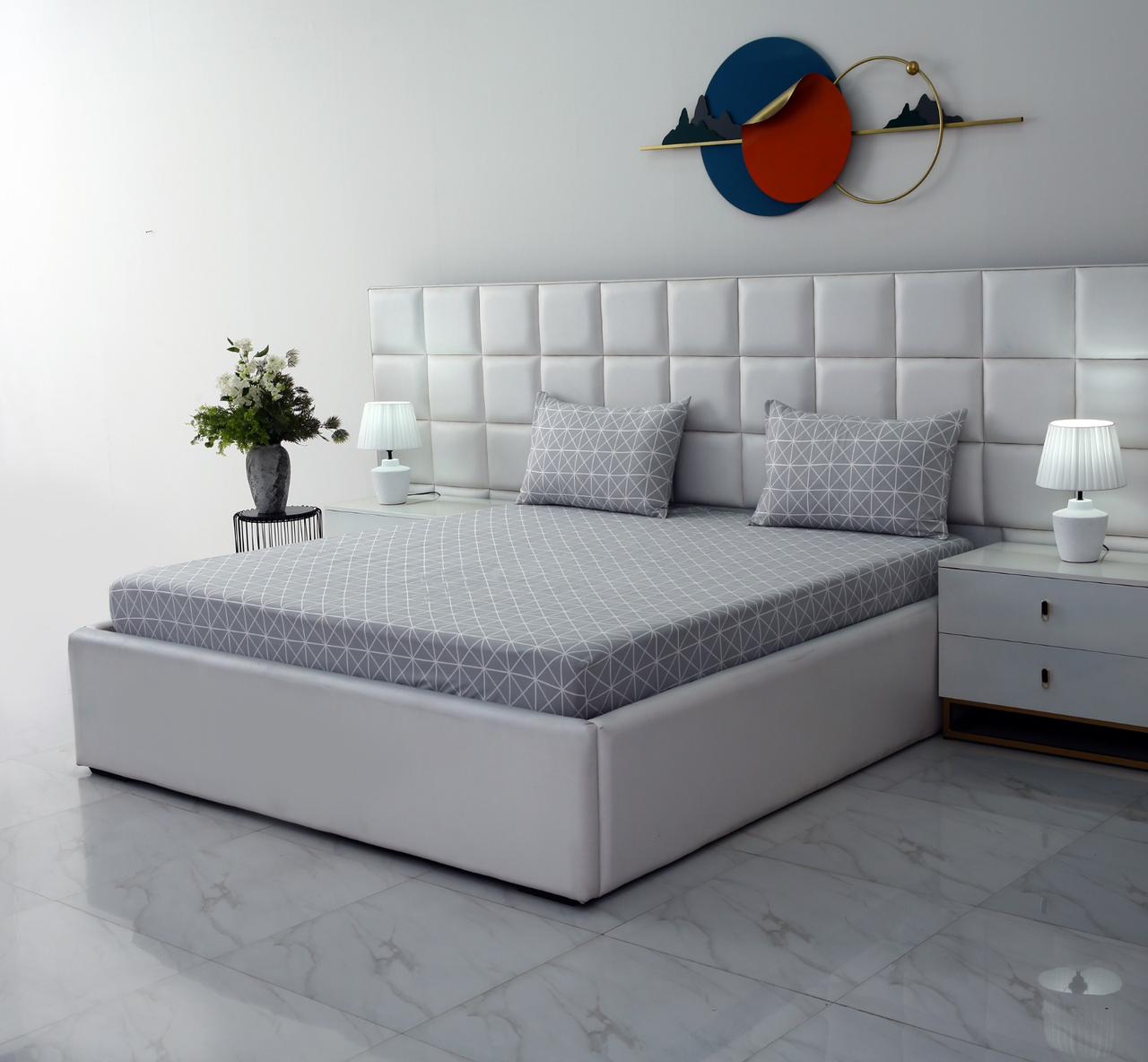 Fitted Bed Sheet-Nonagon Fitted Sheets Apricot