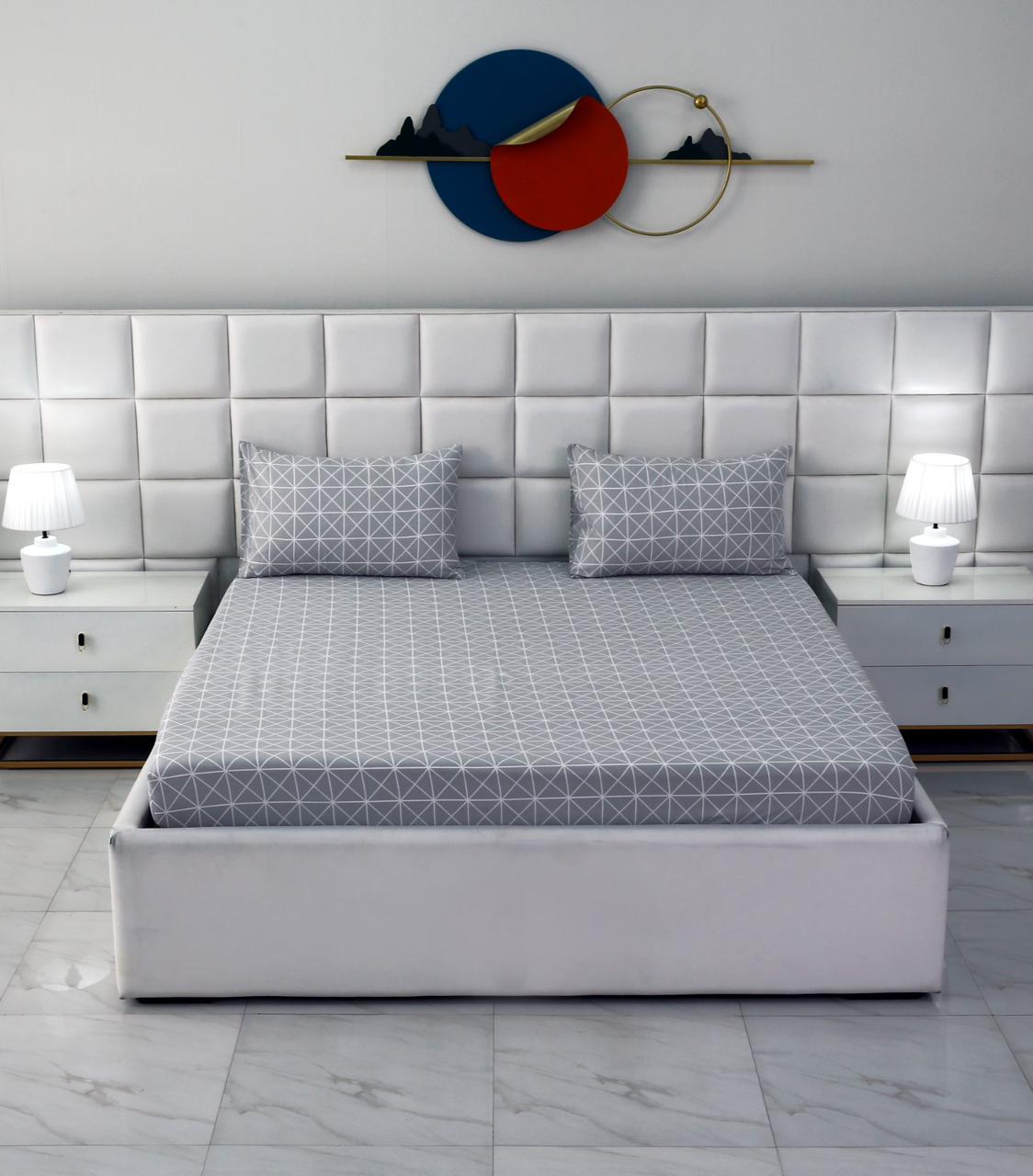 Fitted Bed Sheet-Nonagon Fitted Sheets Apricot