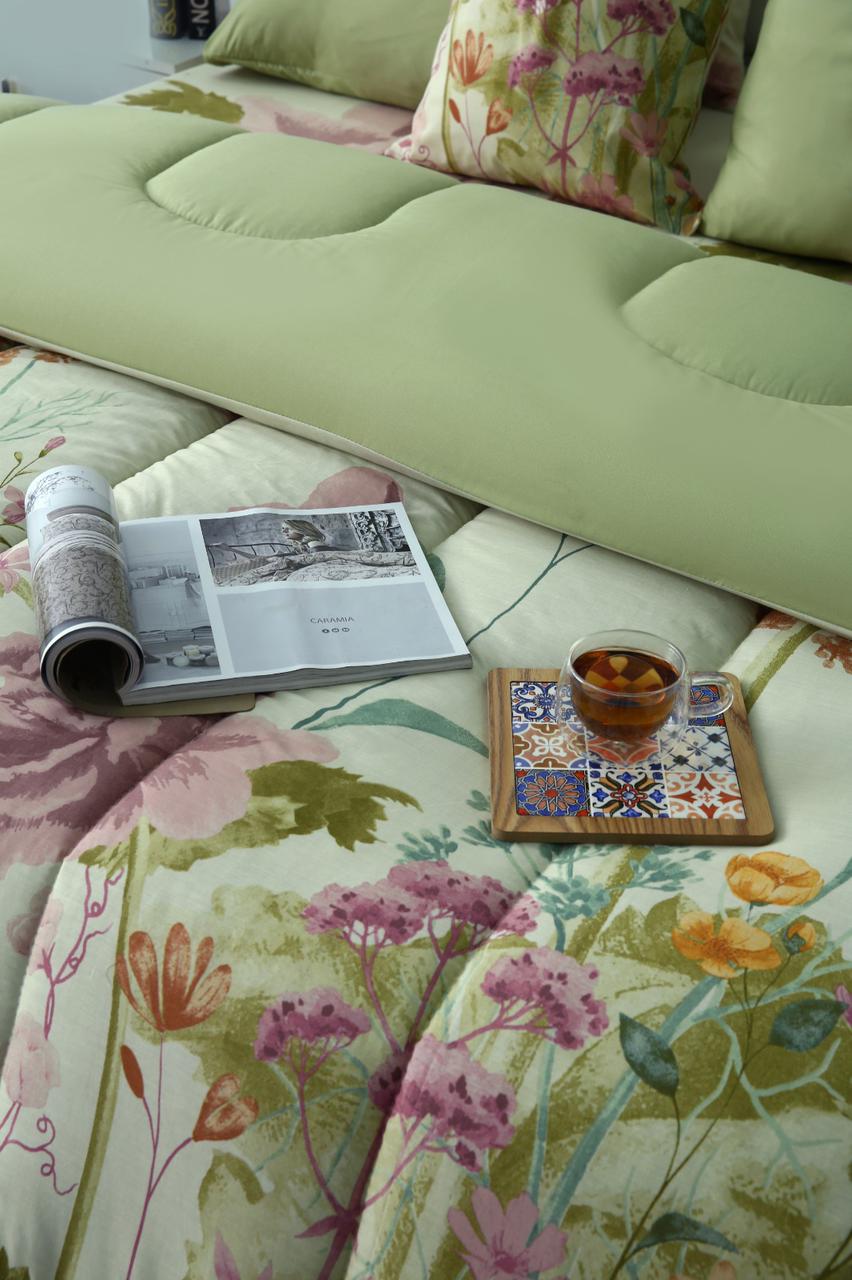 8 PCs Winter Comforter Set-Delamere Comforters Apricot