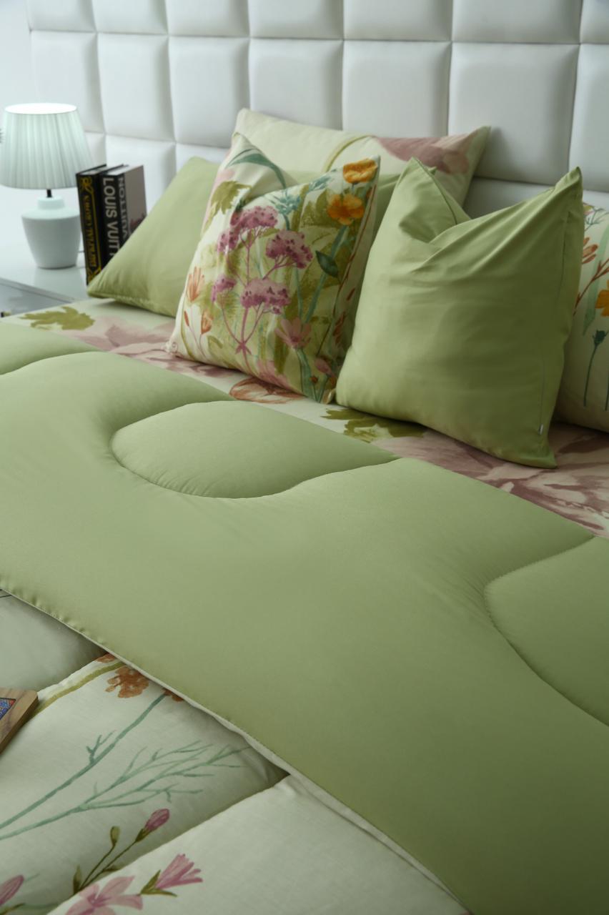 8 PCs Winter Comforter Set-Delamere Comforters Apricot