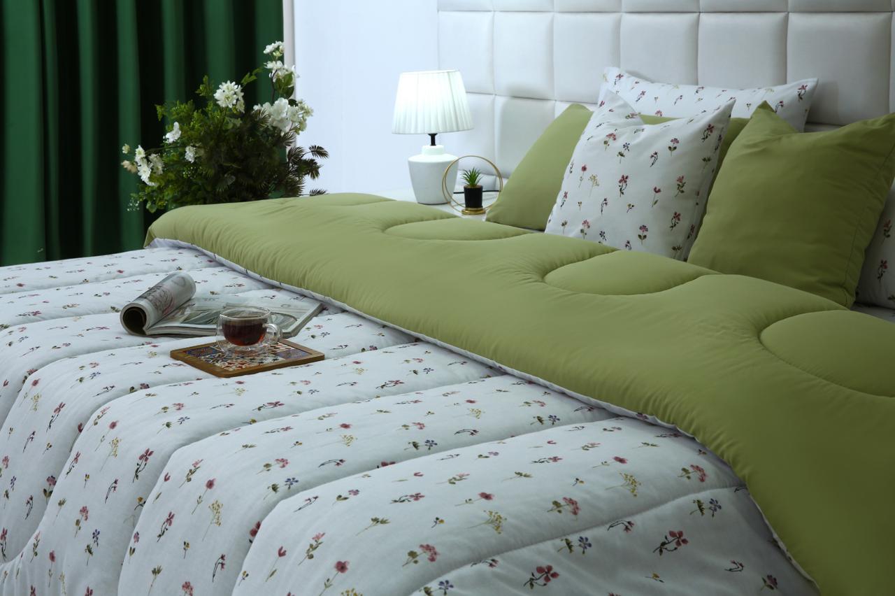 8 PCs Winter Comforter Set-Oshibana Comforters Apricot