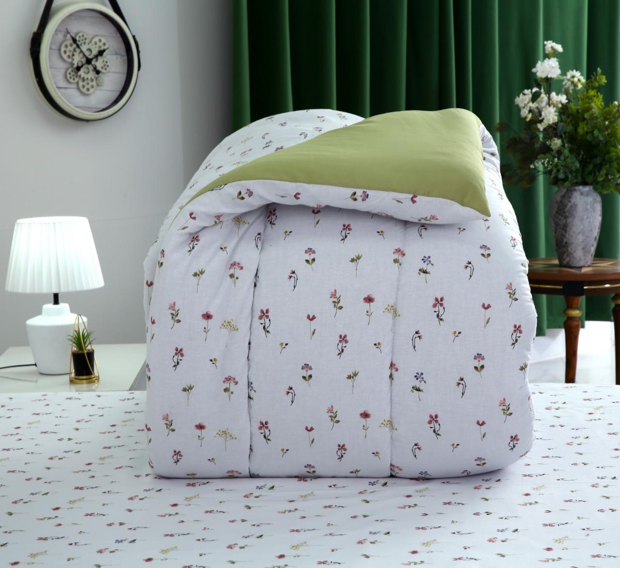 8 PCs Winter Comforter Set-Oshibana Comforters Apricot