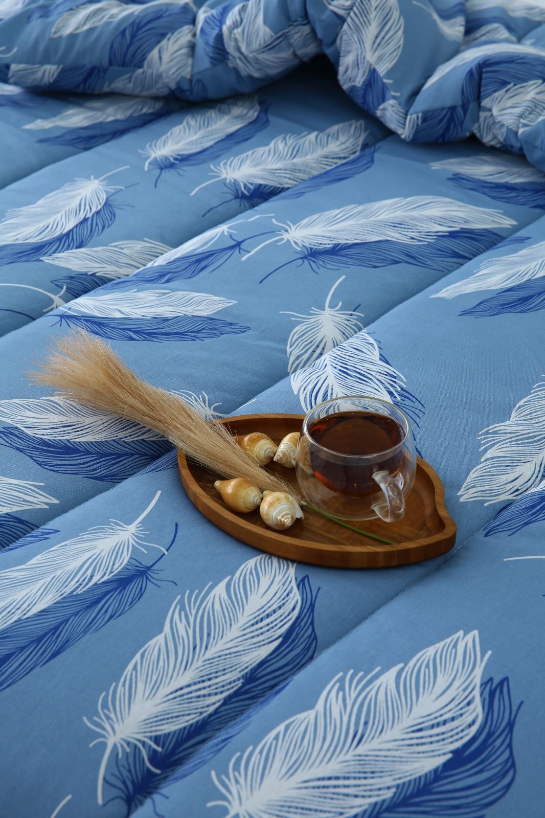 1 PC Double Winter Comforter-Plume Comforters Apricot