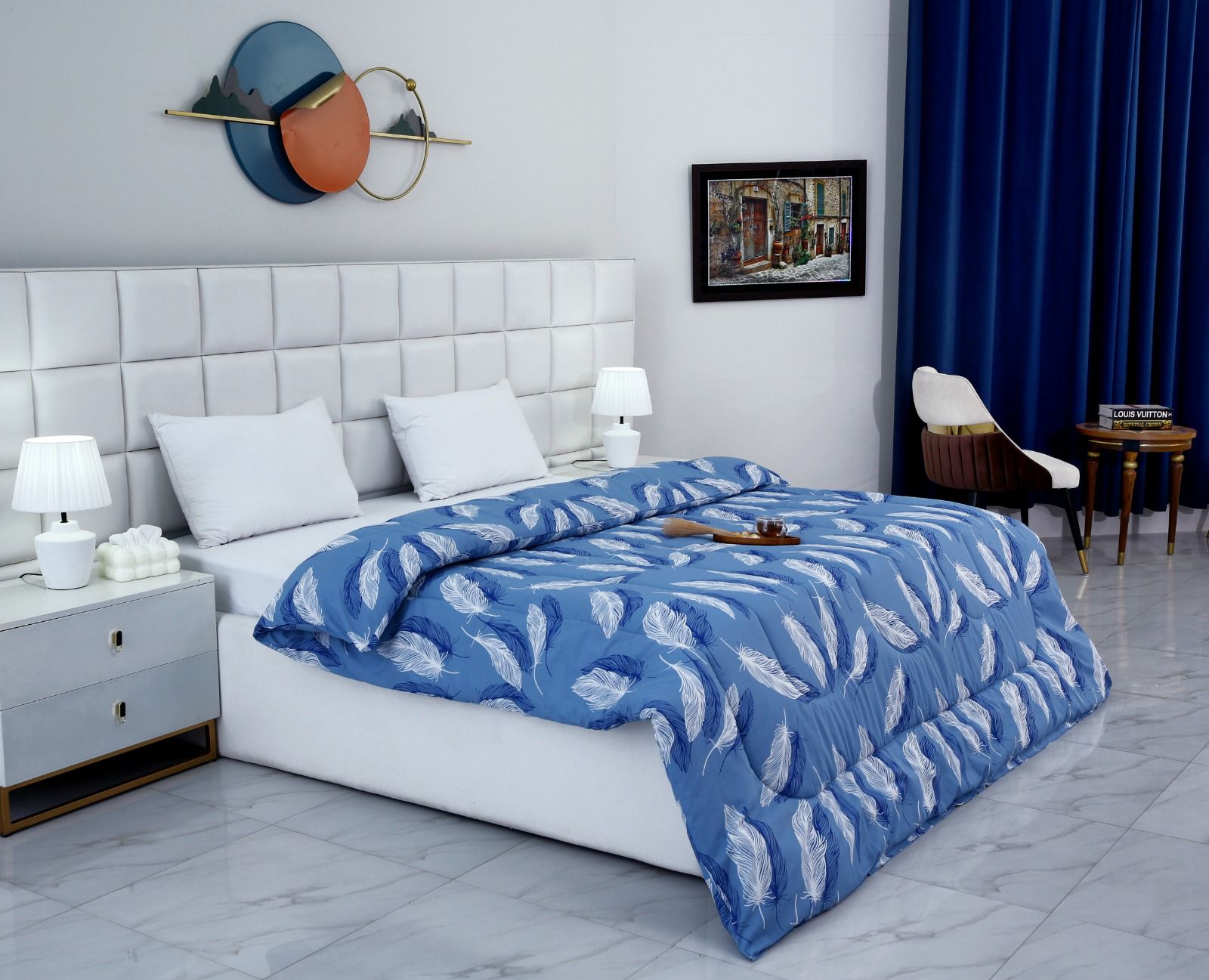 1 PC Double Winter Comforter-Plume Comforters Apricot