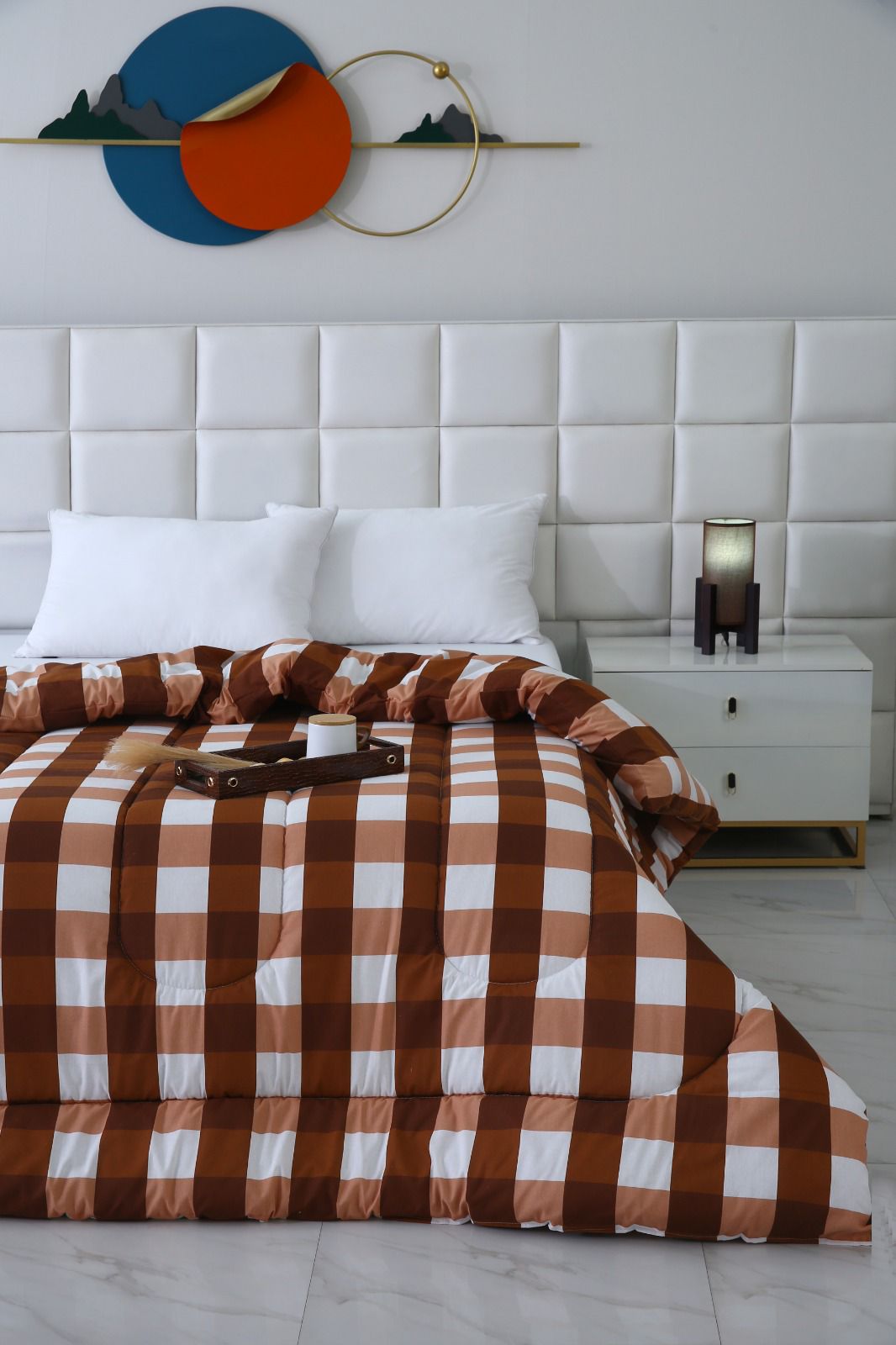 1 PC Double Winter Comforter-DC002 Comforters Apricot