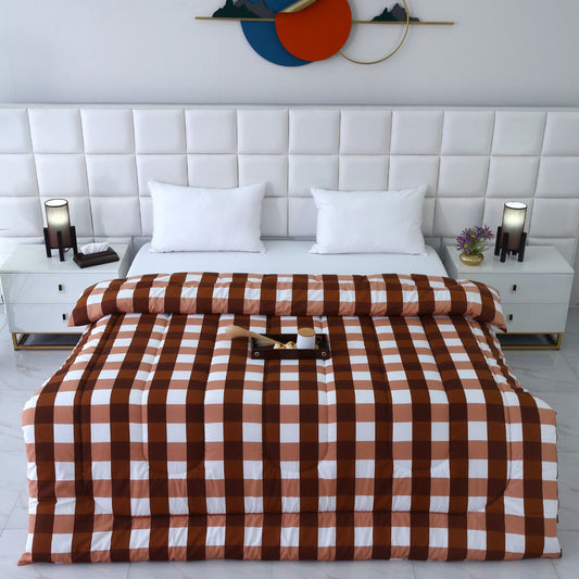 1 PC Double Winter Comforter-DC002 Comforters Apricot