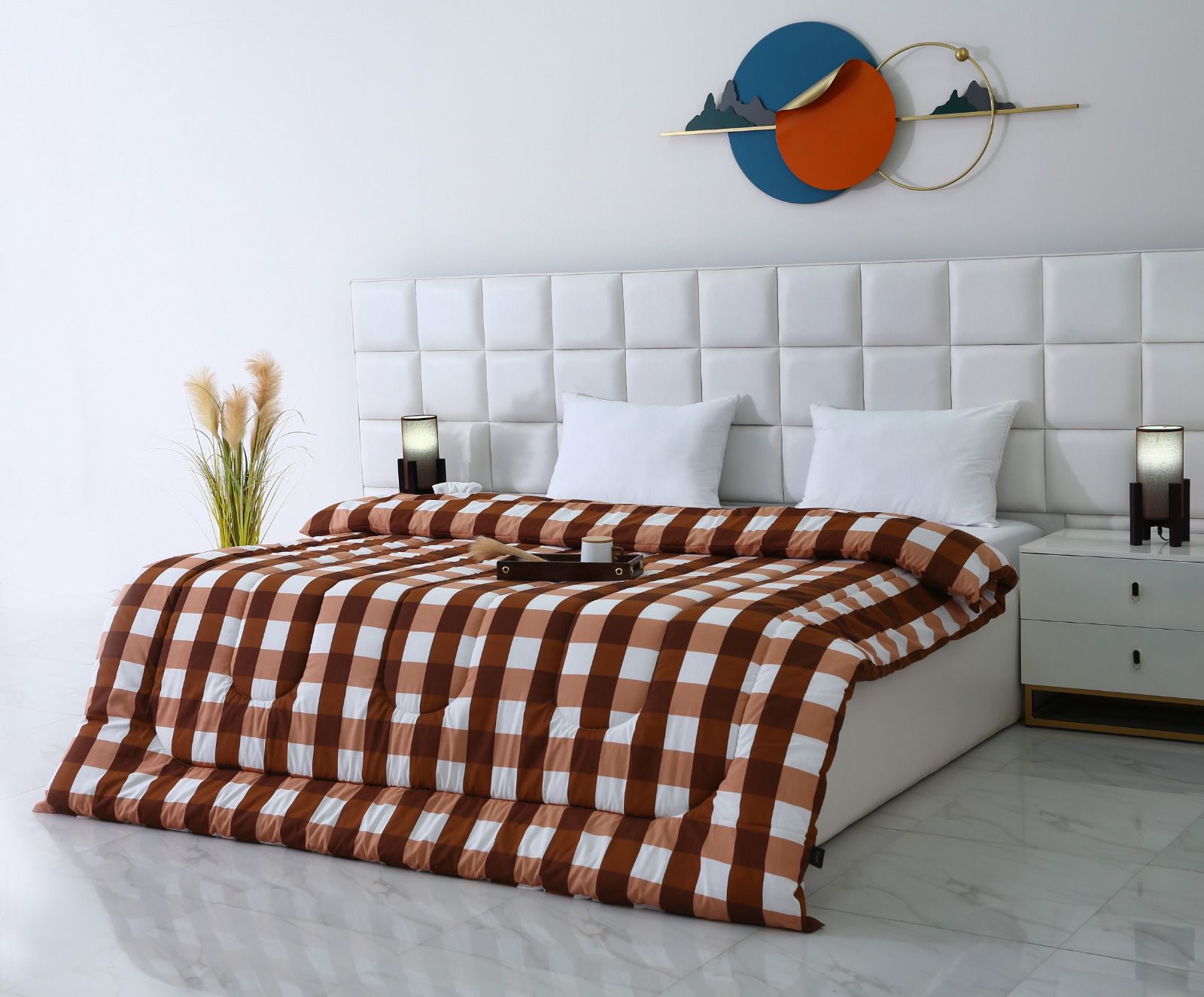1 PC Double Winter Comforter-DC002 Comforters Apricot