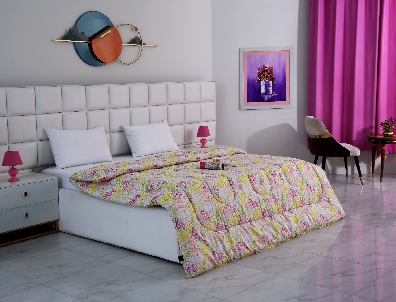 1 PC Double Winter Comforter-Peace Lilly Comforters Apricot