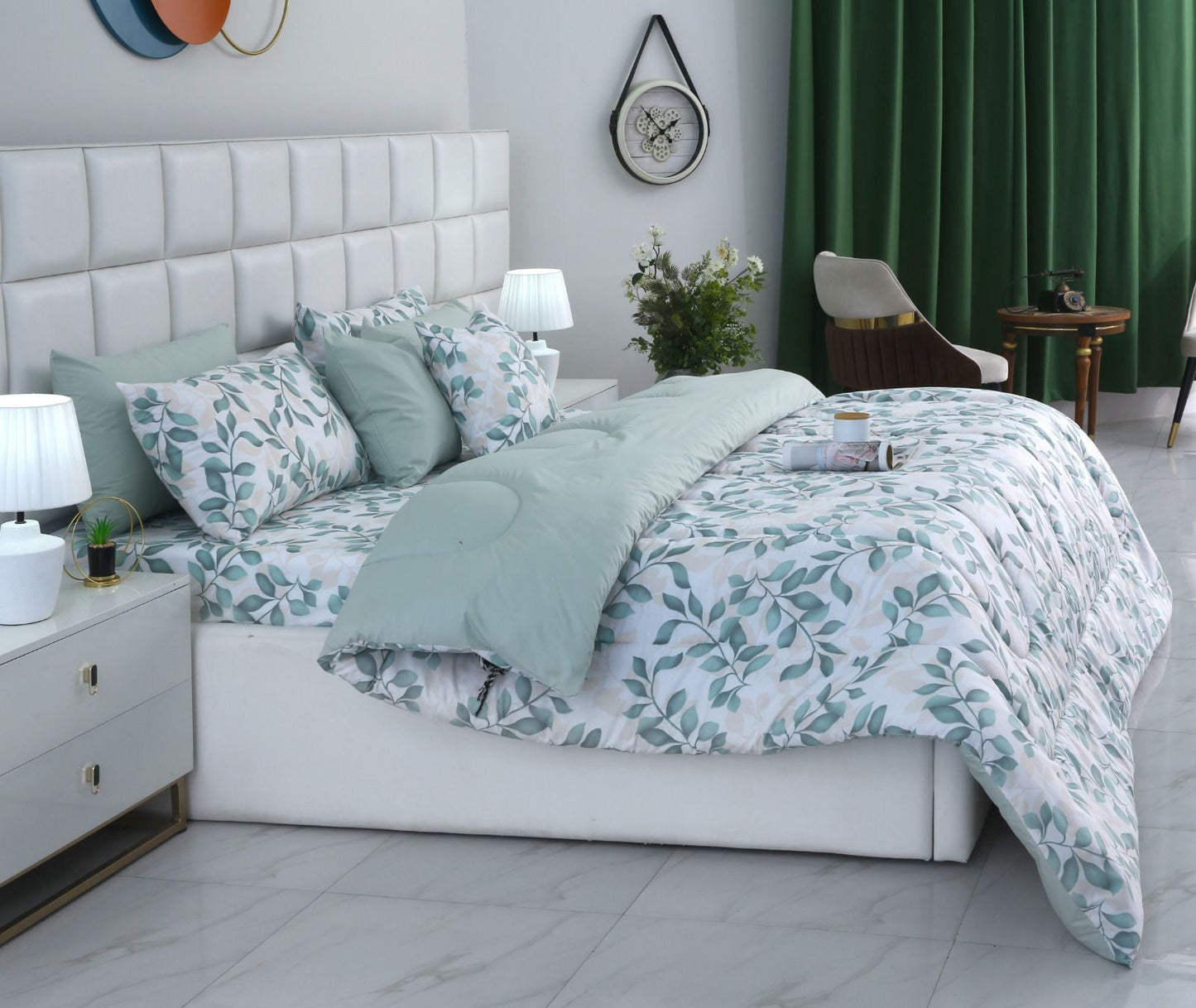 8 PCs Winter Comforter Set-Florisia