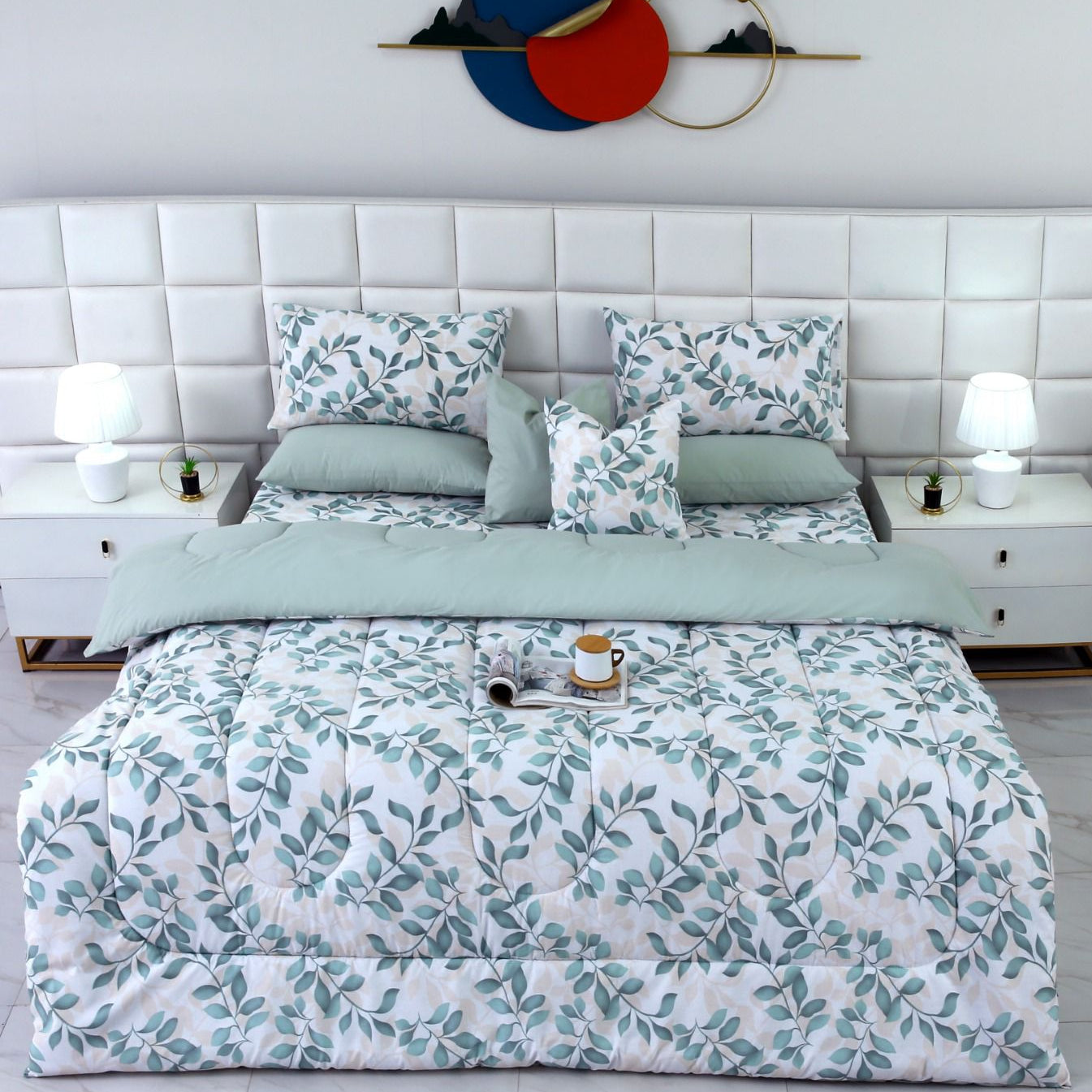 8 PCs Winter Comforter Set-Florisia