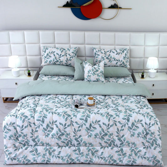 8 PCs Winter Comforter Set-Florisia