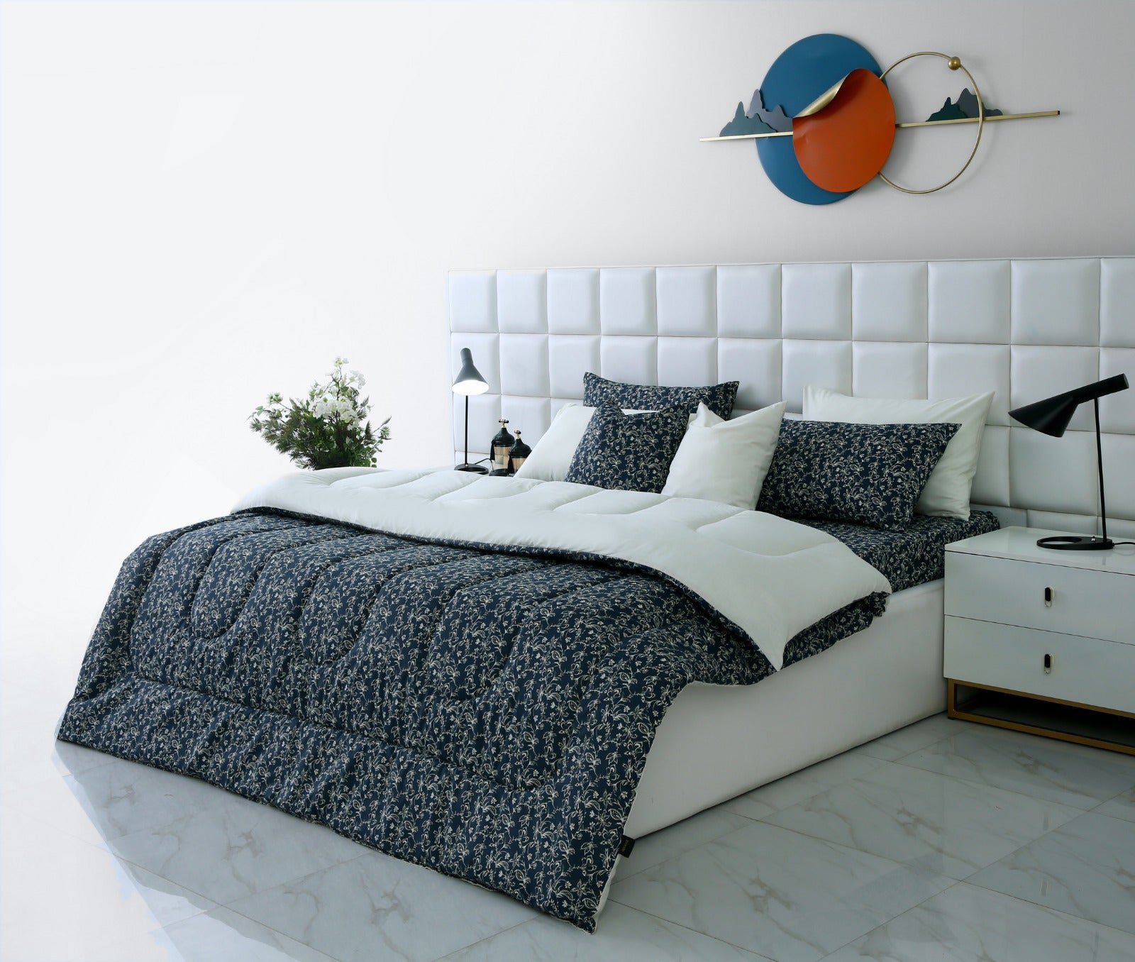 8 PCs Winter Comforter Set-Fleur Comforters Apricot