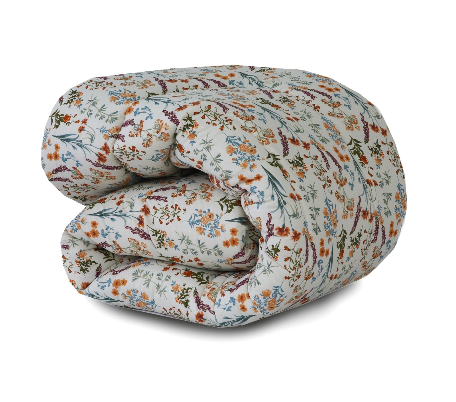 1 PC Single Comforter-Botanical Charm Comforters Apricot