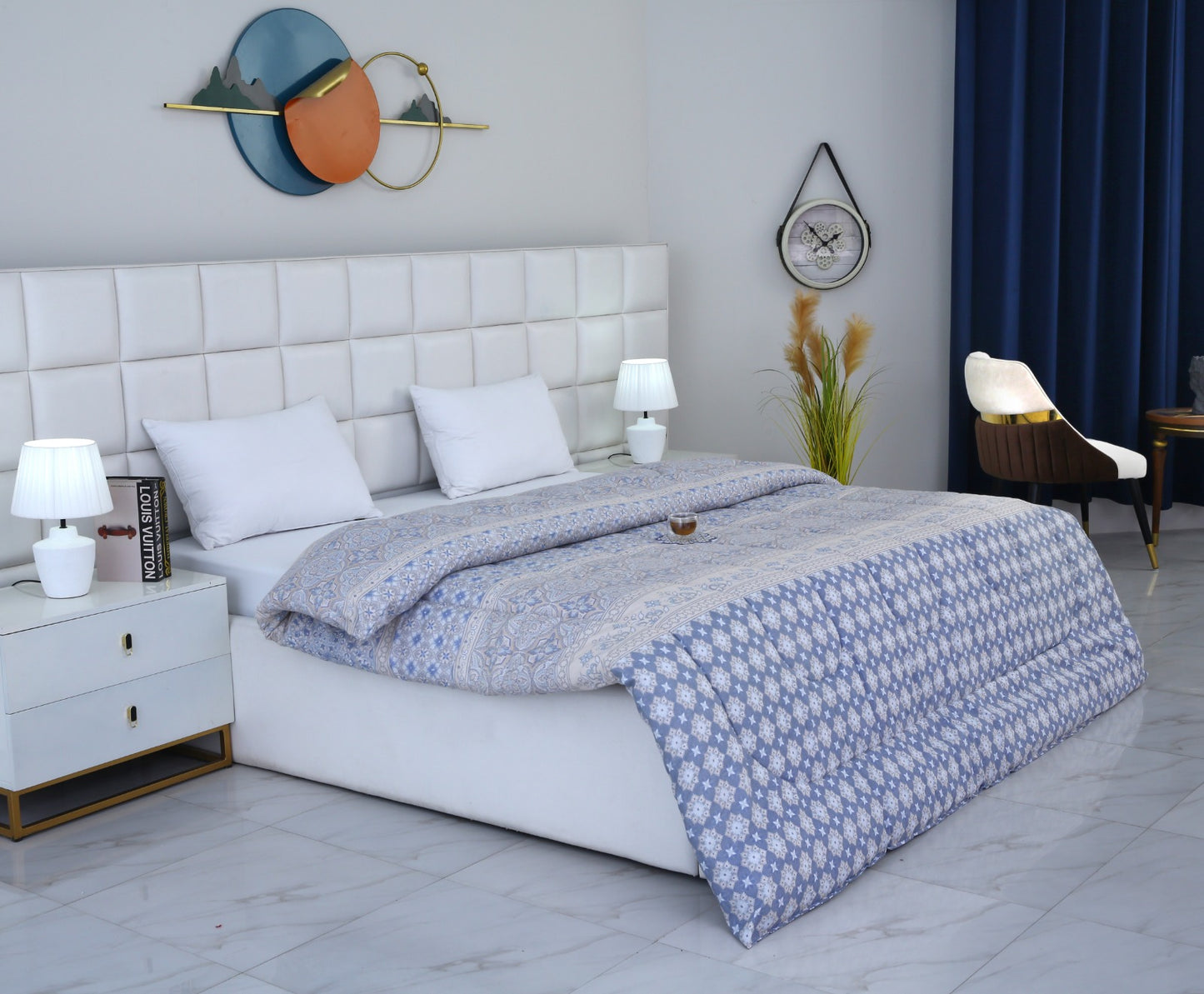 1 PC Double Winter Comforter-DC006 Comforters Apricot