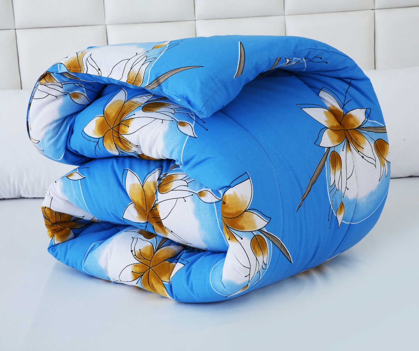 1 PC Double Winter Comforter-DC008 Comforters Apricot