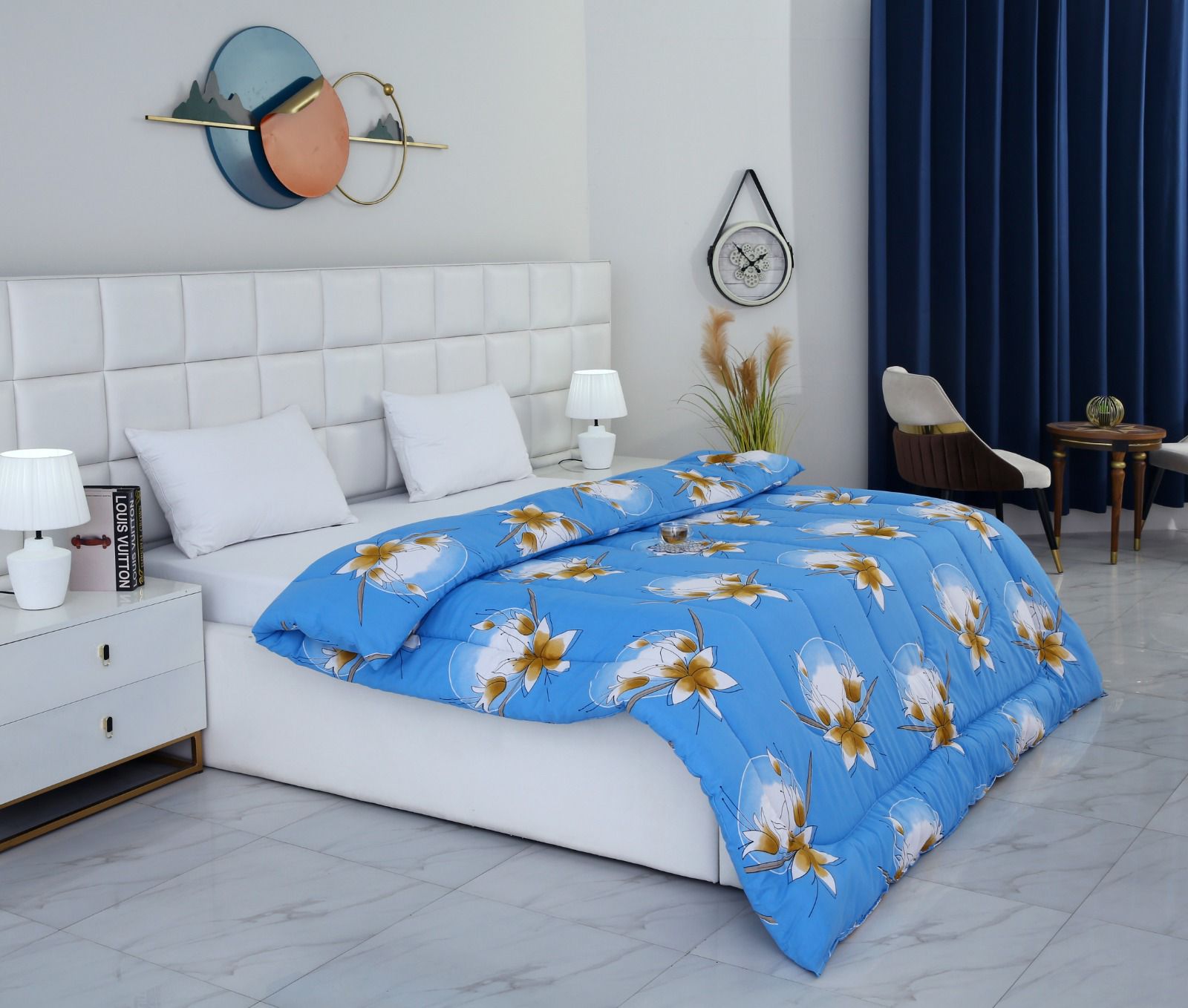 1 PC Double Winter Comforter-DC008 Comforters Apricot