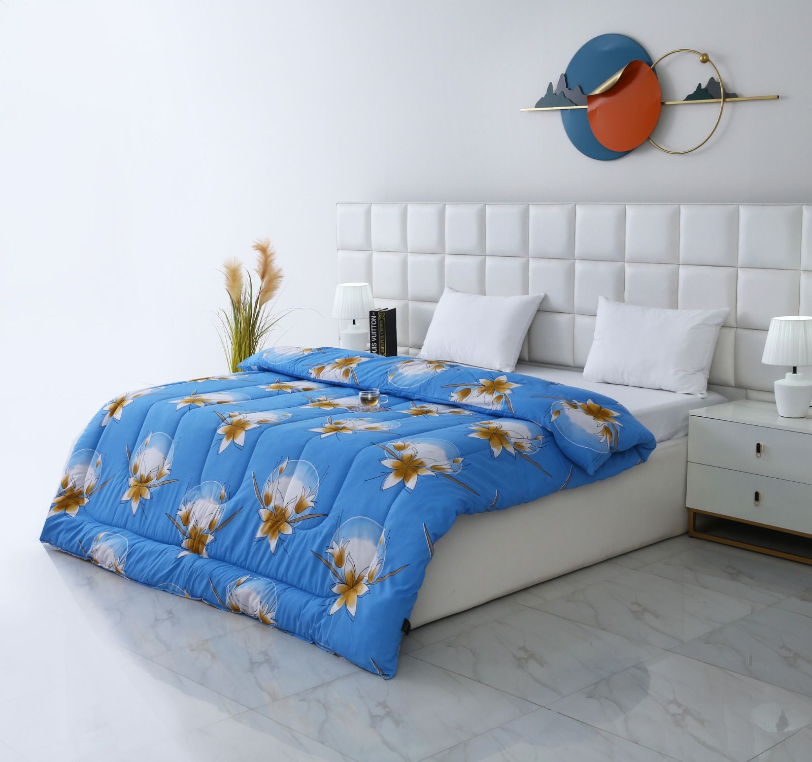 1 PC Double Winter Comforter-DC008 Comforters Apricot