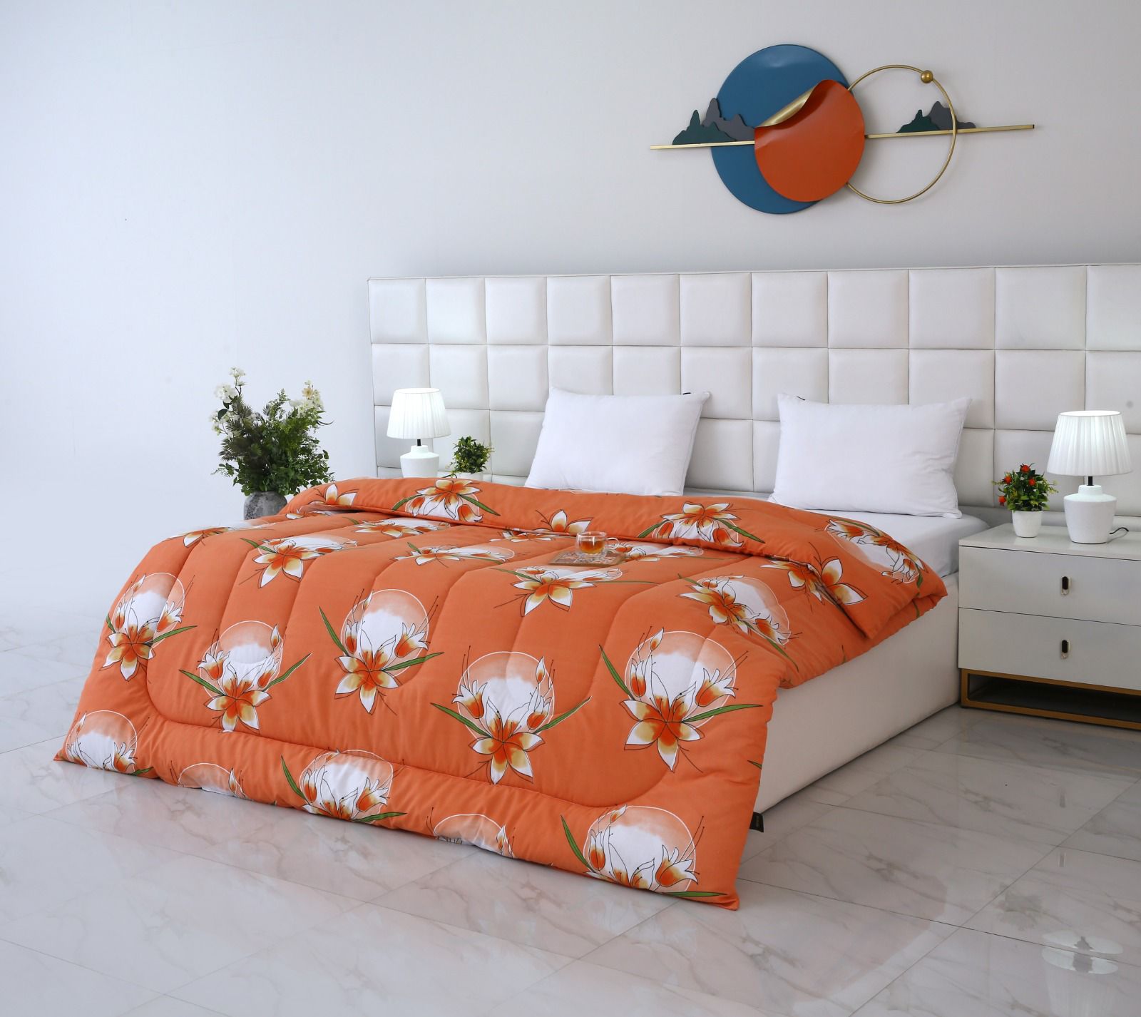 1 PC Double Winter Comforter-DC007 Comforters Apricot